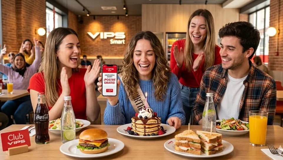 Menú cumpleaños VIPS Smart