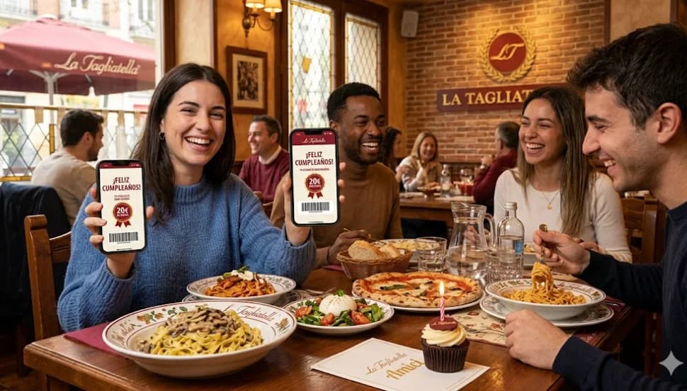 20€ cumpleaños La Tagliatella